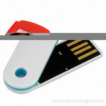 Promotional Mini USB Flash Drive, 5-year Warranty, Hot Plug-and-play Function, 1 to 256GB Capacity